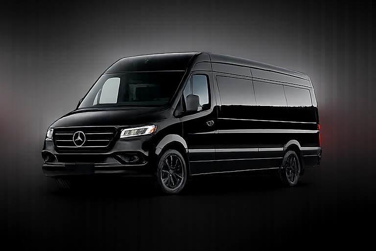 Black Sprinter van